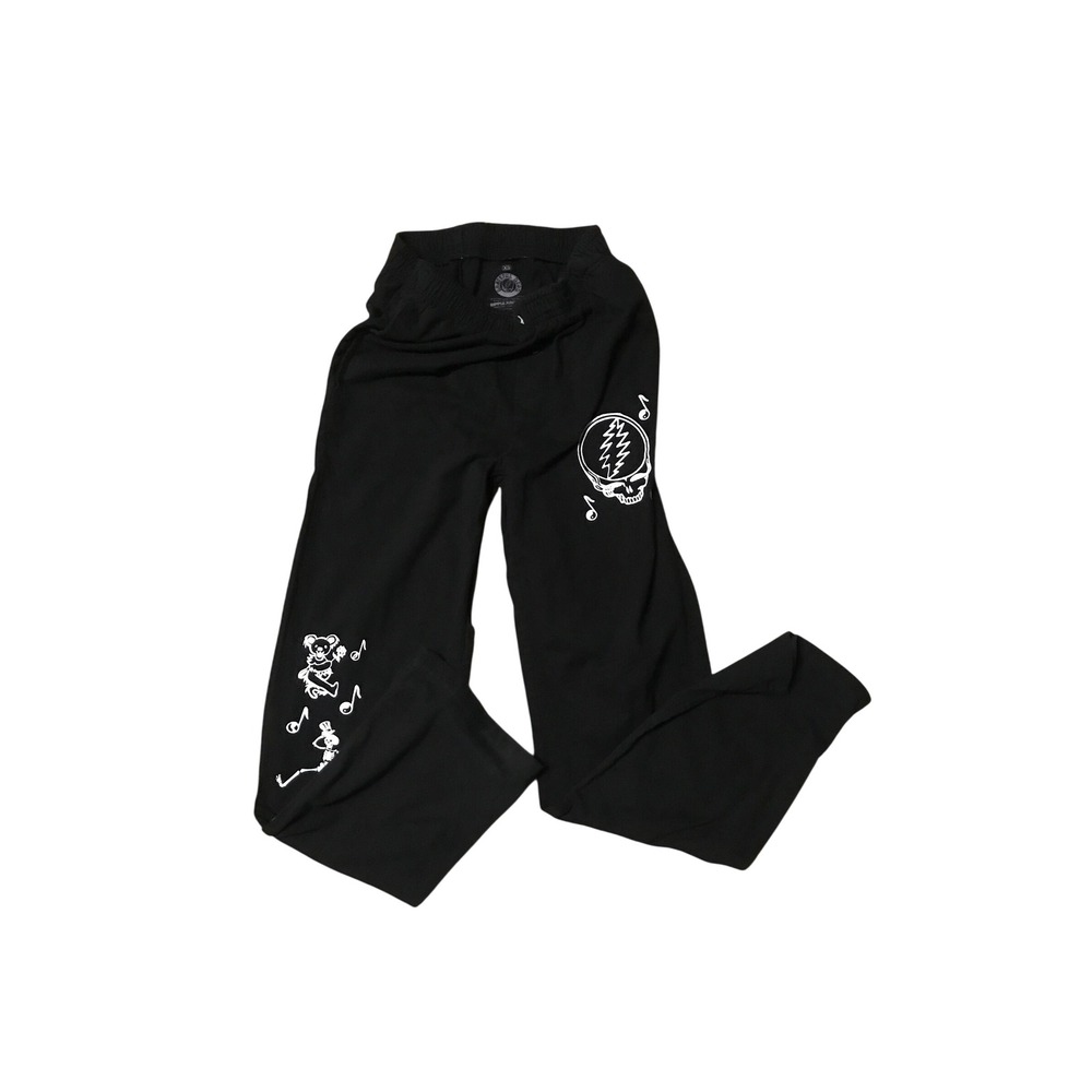 Grateful Dead Ripple Junction Pants Black XS Steal Your Face Dancing Bears